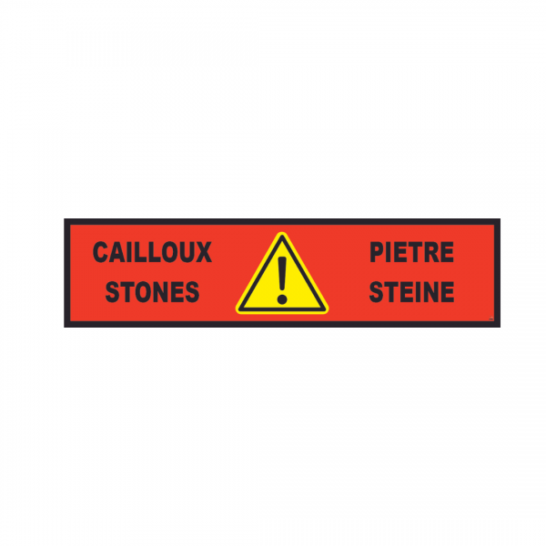 Banderole horizontale 2000X500 "CAILLOUX" FR-EN-IT-DE  # MONTEE BANH029-M